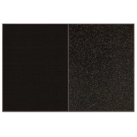 United Visual Products Sliding Door Indoor Enclosed Corkboard, 9 UV9011ACSH-GOLD-SURF